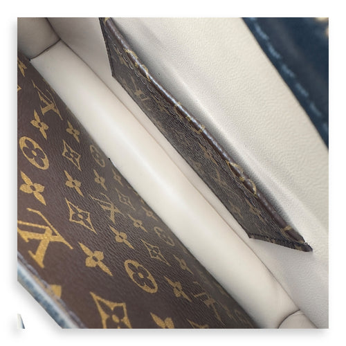Louis Vuitton Trunk Clutch 2 Way Brown Crossbody Bag in Coated Canvas, Gold hardware_8