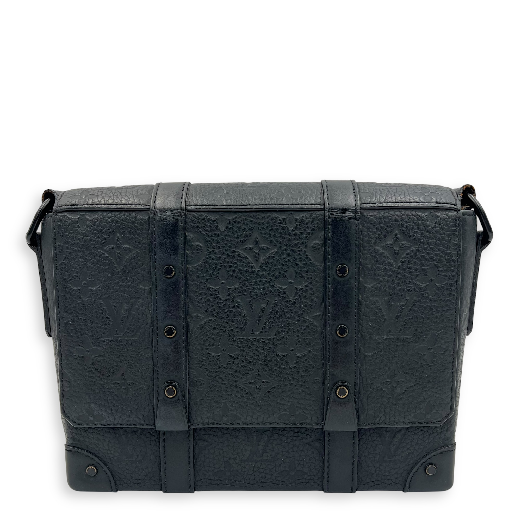 Louis Vuitton Trunk Crossbody Bag Black in Monogram Empreinte Leather, Lacquered Metal hardware_1