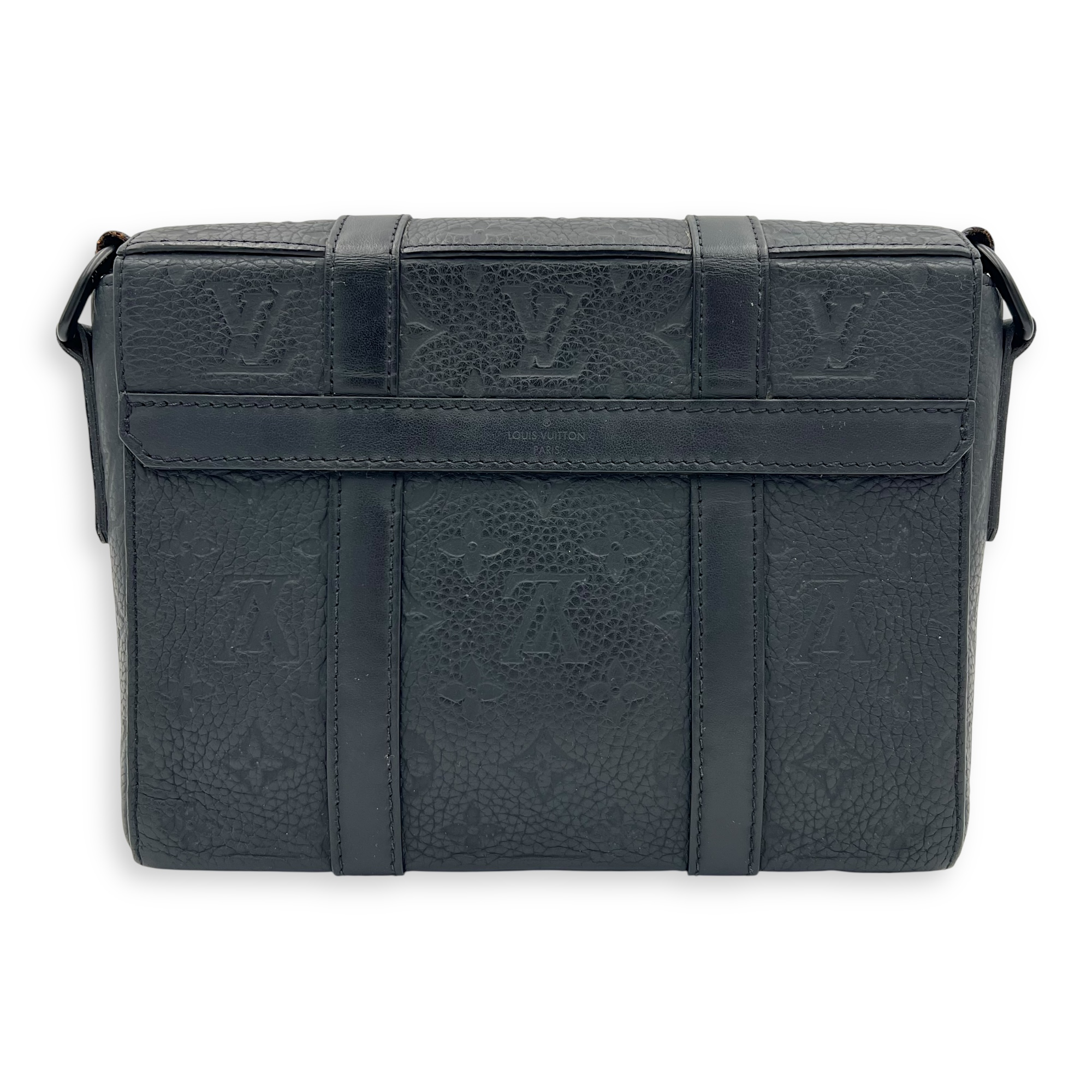 Louis Vuitton Trunk Crossbody Bag Black in Monogram Empreinte Leather, Lacquered Metal hardware_2