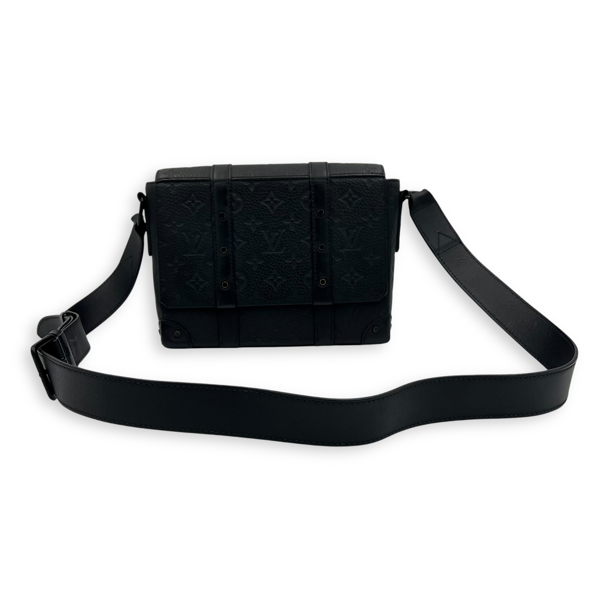 Louis Vuitton Trunk Crossbody Bag Black in Monogram Empreinte Leather, Lacquered Metal hardware_20
