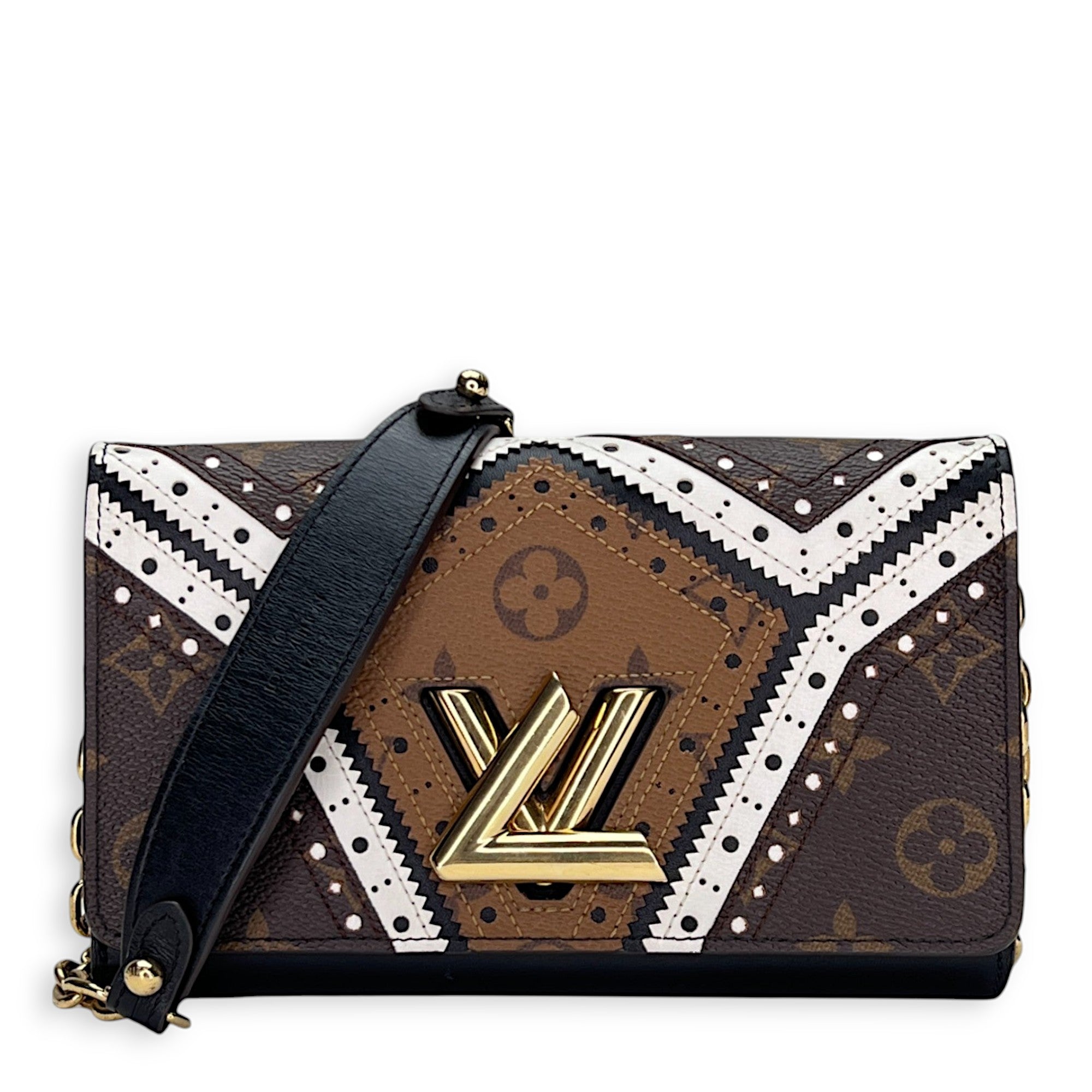 Louis Vuitton  Twist Satin Wallet on chain in Monogram coated canvas, Gold Hardware_1