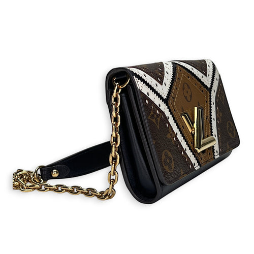 Louis Vuitton  Twist Satin Wallet on chain in Monogram coated canvas, Gold Hardware_3