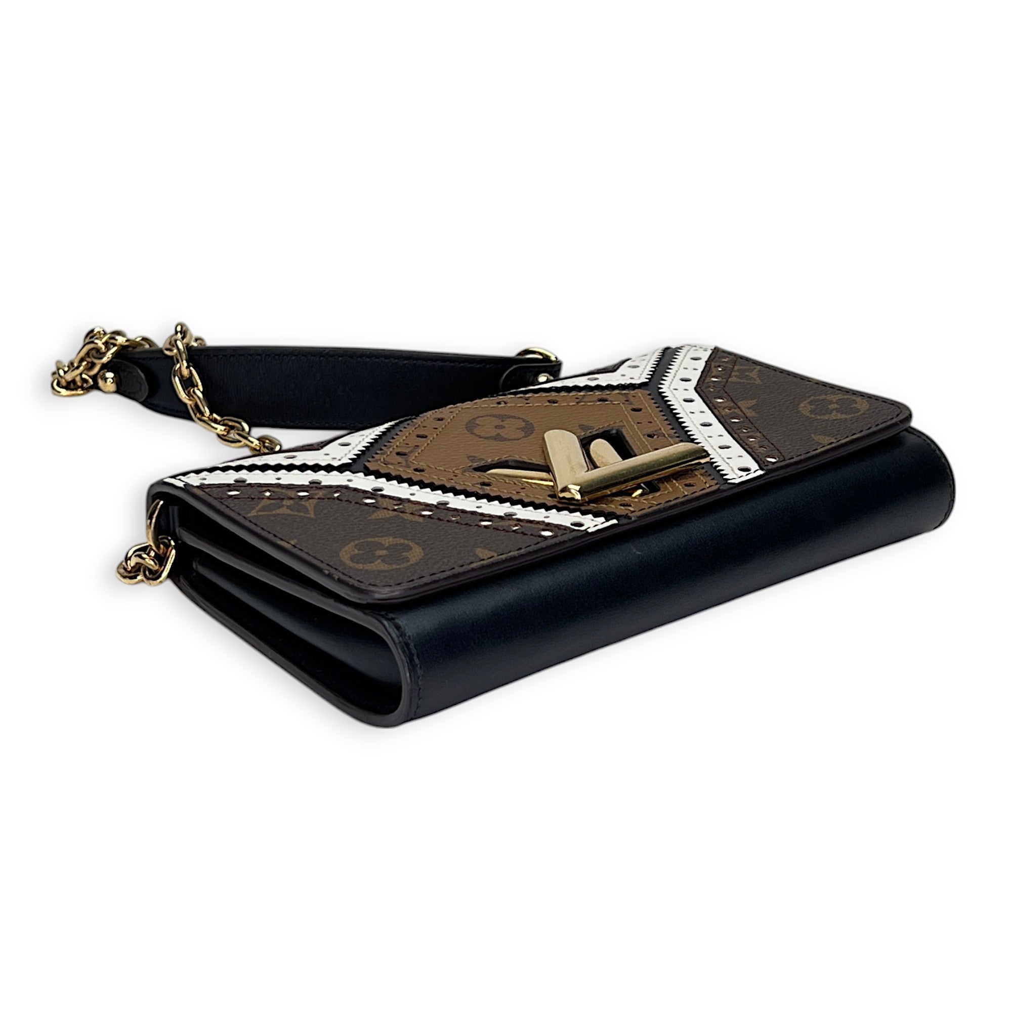 Louis Vuitton  Twist Satin Wallet on chain in Monogram coated canvas, Gold Hardware_5