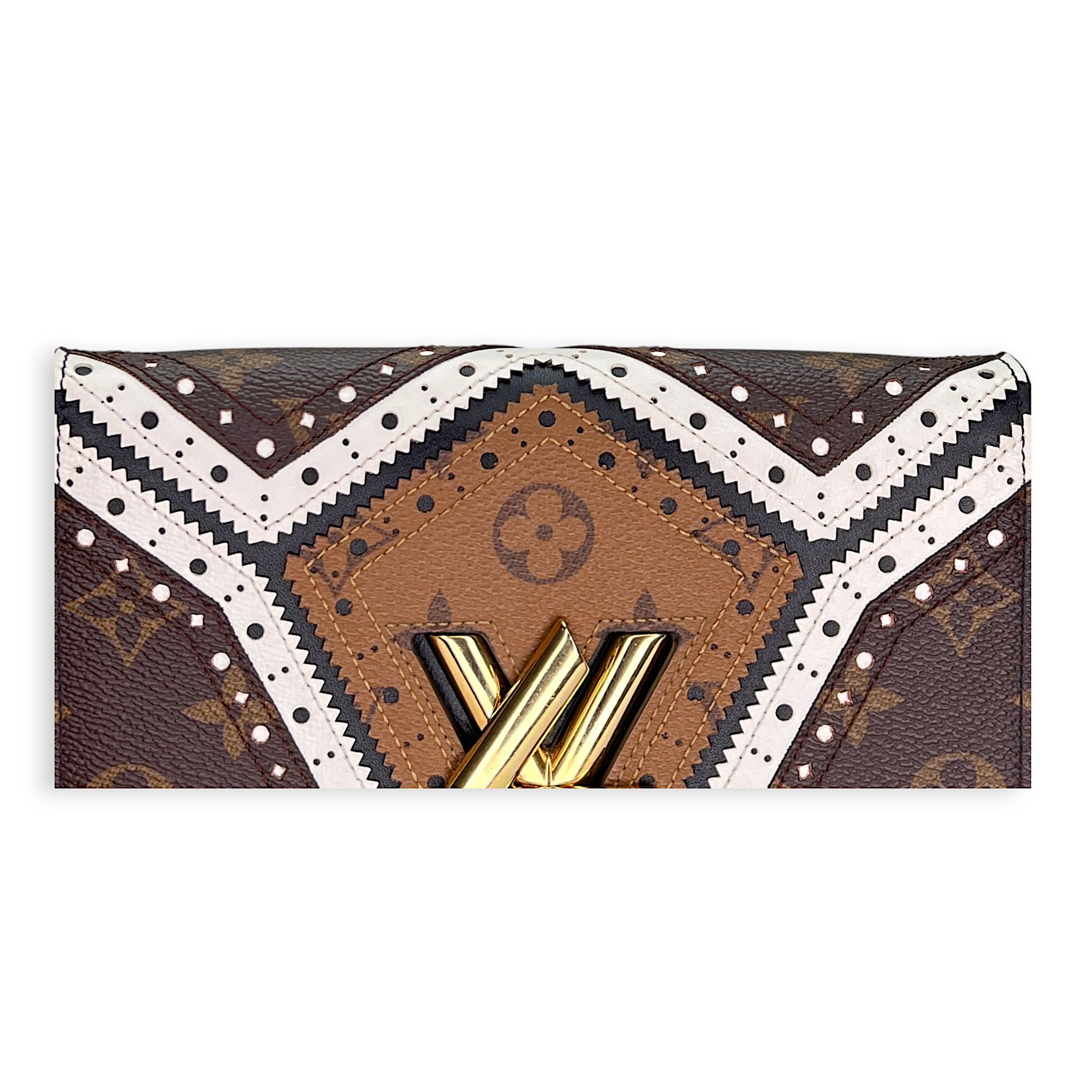 Louis Vuitton  Twist Satin Wallet on chain in Monogram coated canvas, Gold Hardware_7