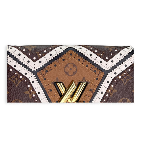 Louis Vuitton  Twist Satin Wallet on chain in Monogram coated canvas, Gold Hardware_7
