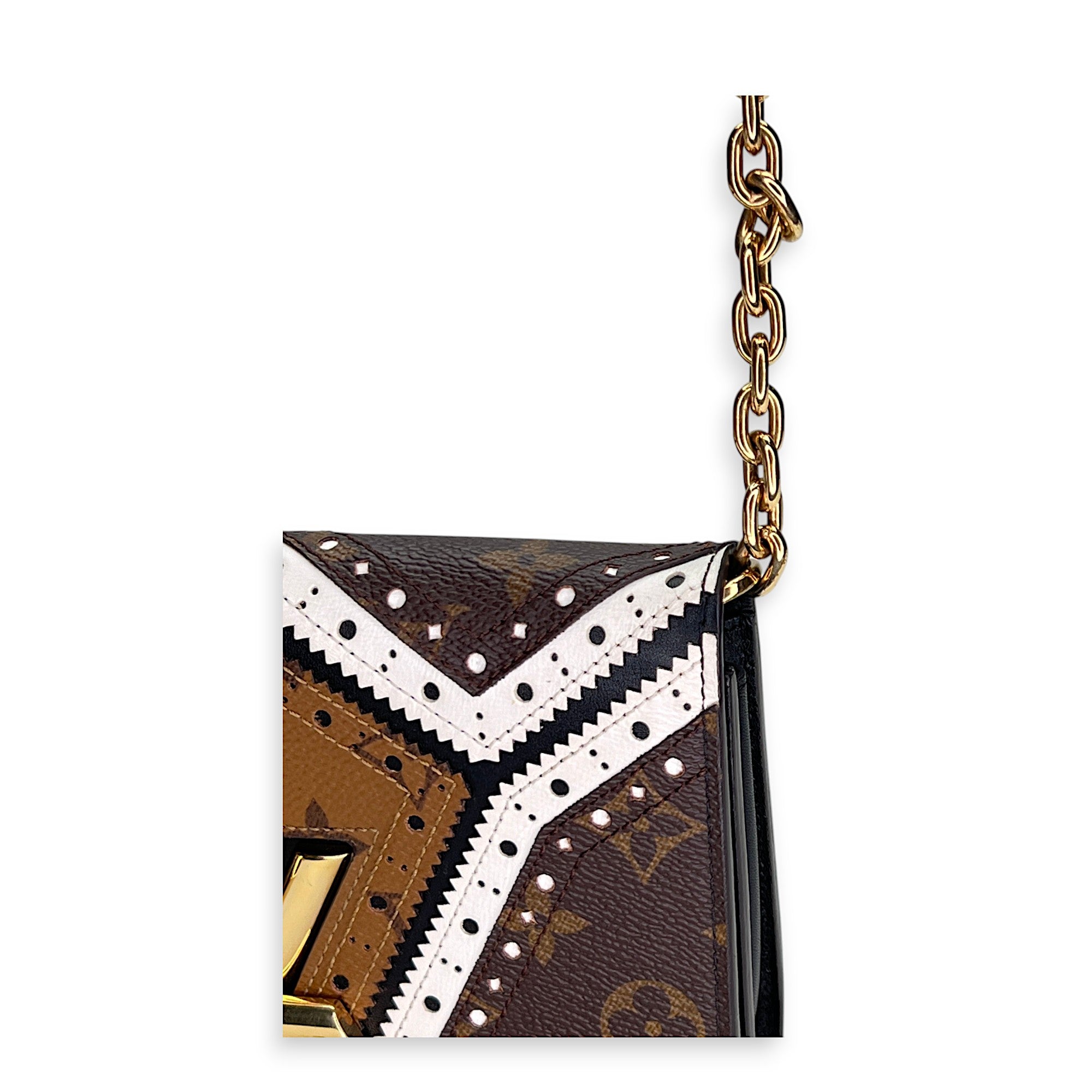 Louis Vuitton  Twist Satin Wallet on chain in Monogram coated canvas, Gold Hardware_9