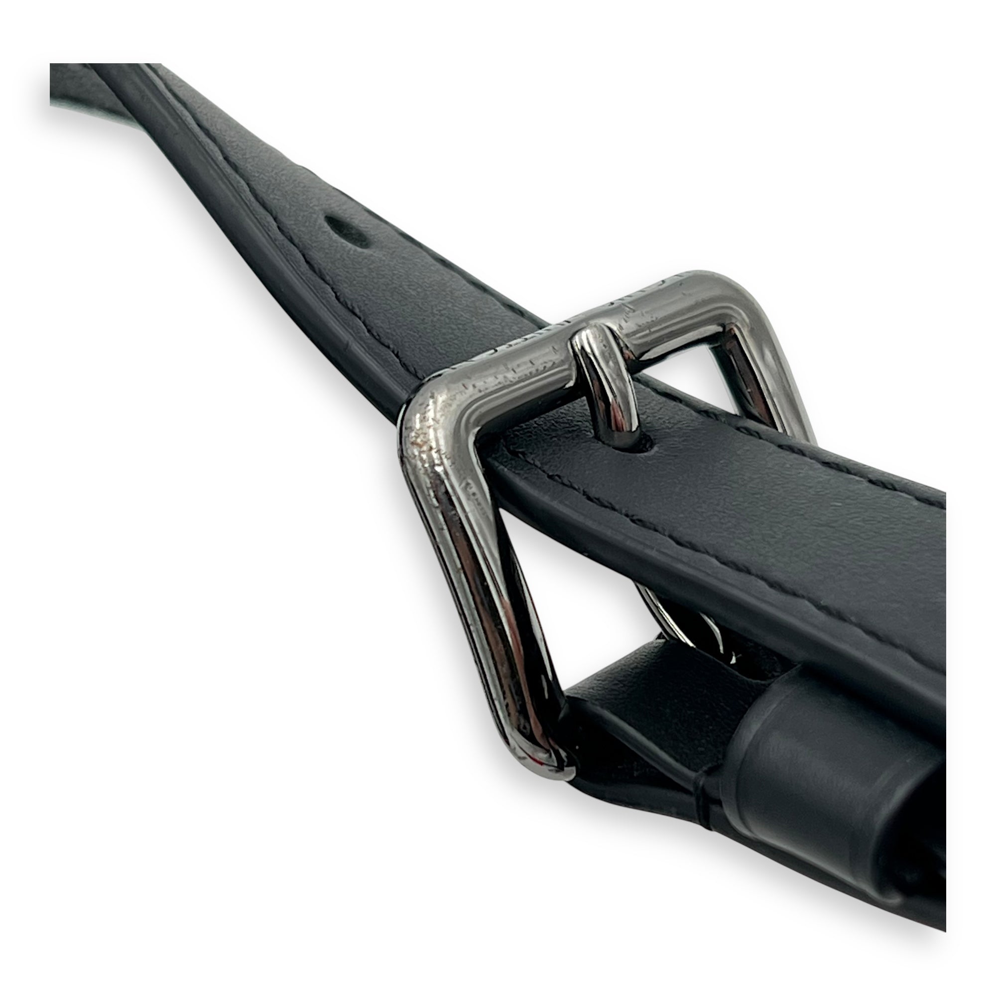 Sac Plat Eclipse Top Handle Bag in Coated Canvas, Silver hardware