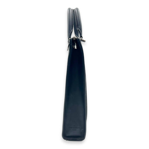 Sac Plat Eclipse Top Handle Bag in Coated Canvas, Silver hardware