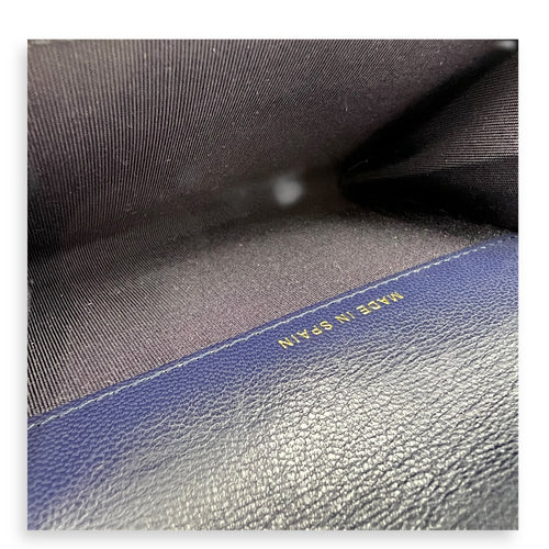 C19 Wallet Blue in Lambskin, Gold hardware