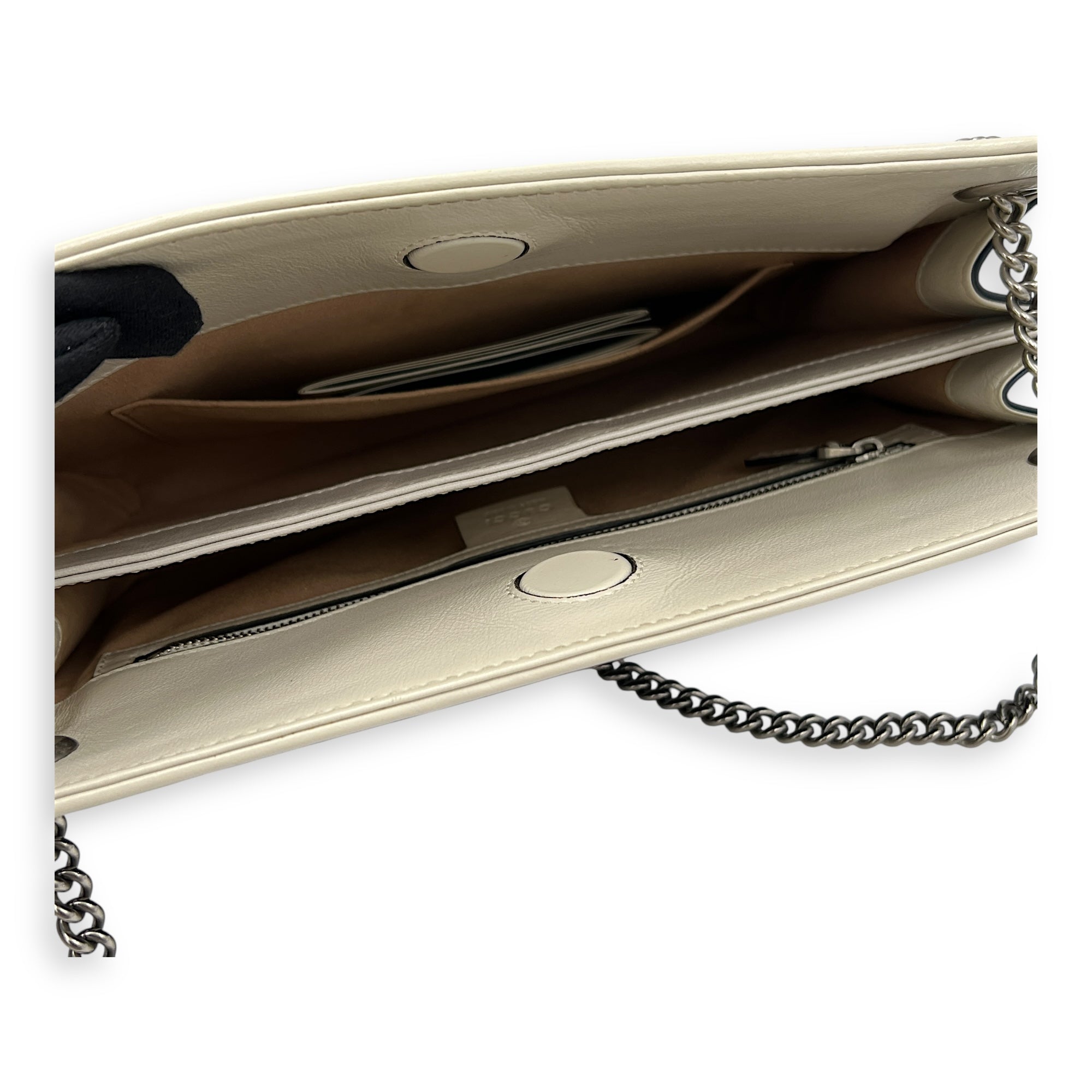 GG Marmont Tote Bag 4520819 in Calfskin, Silver hardware