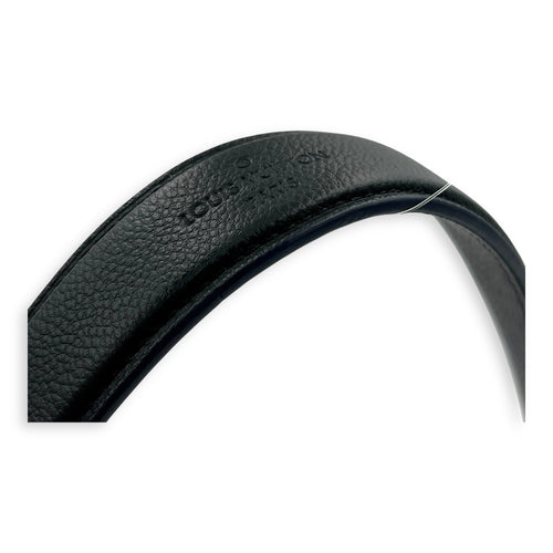 Blanche Blue Shoulder Bag in Empreinte Leather, Gold hardware