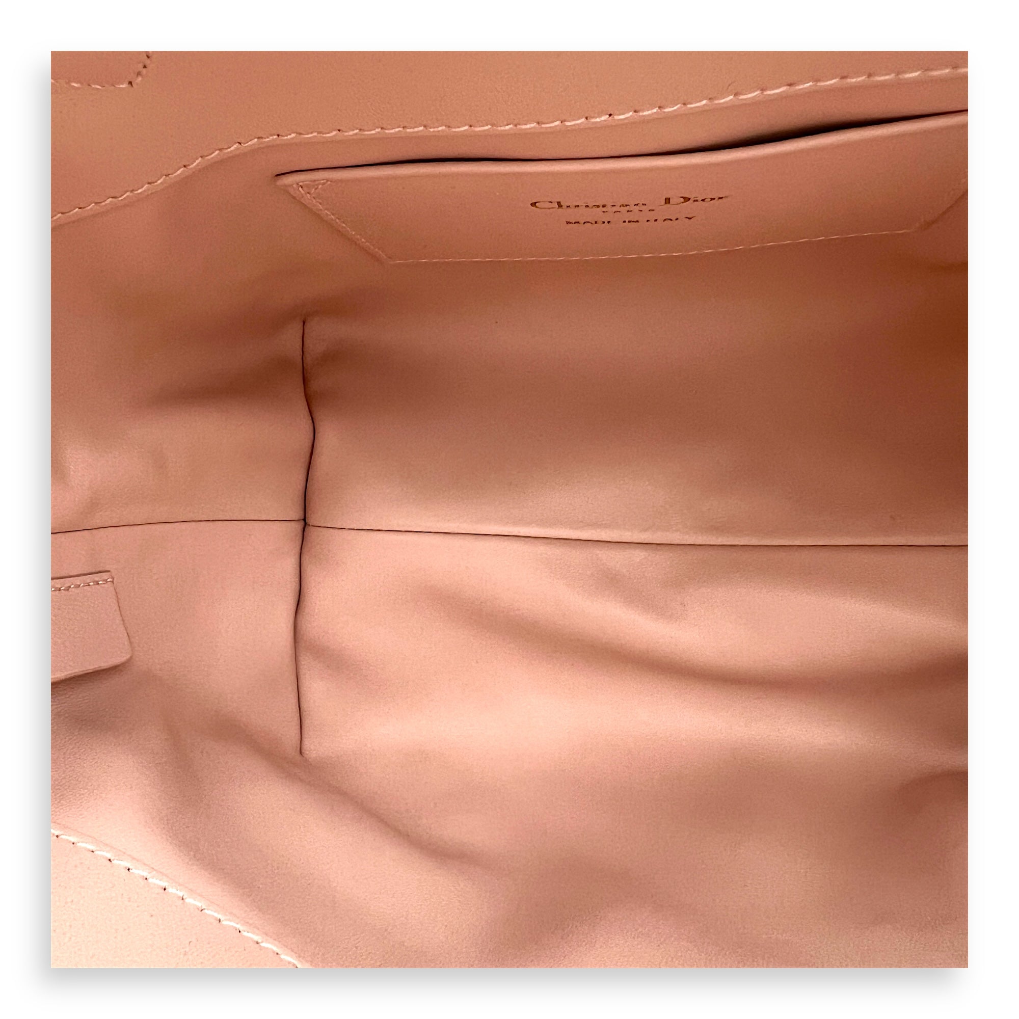 Toujours Vertical Nano Pink Top Handle Bag in Lambskin, Gold hardware