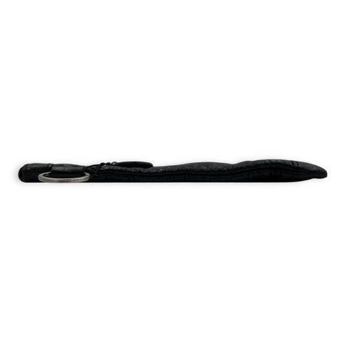 City Pouch Black in Calfskin, Ruthenium hardware