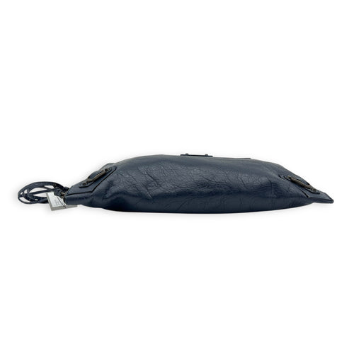 City Pouch Blue in Calfskin, Ruthenium hardware