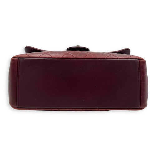 CC Top Handle Bag Red in Calfskin, Gold hardware