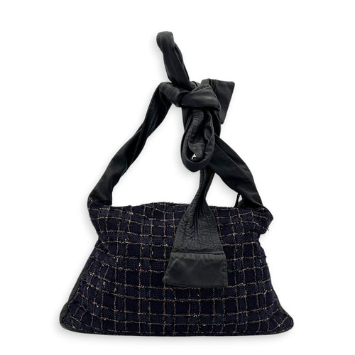 Jacket Bag Crossbody Bag Purple in Tweed, Ruthenium hardware