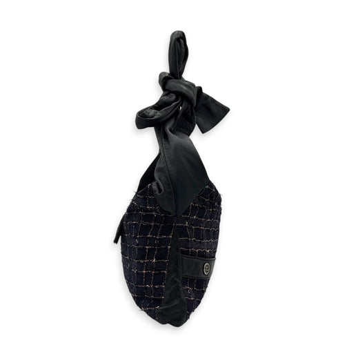 Jacket Bag Crossbody Bag Purple in Tweed, Ruthenium hardware