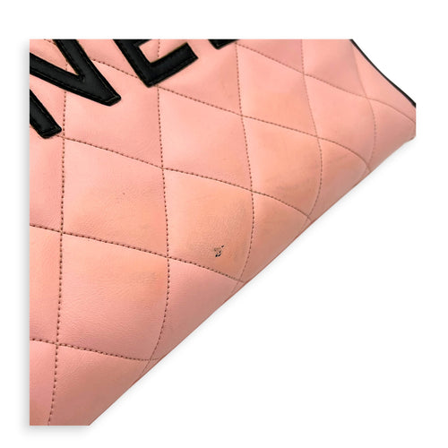 CC Bowling Top Handle Bag Pink in Calfskin, Gold hardware