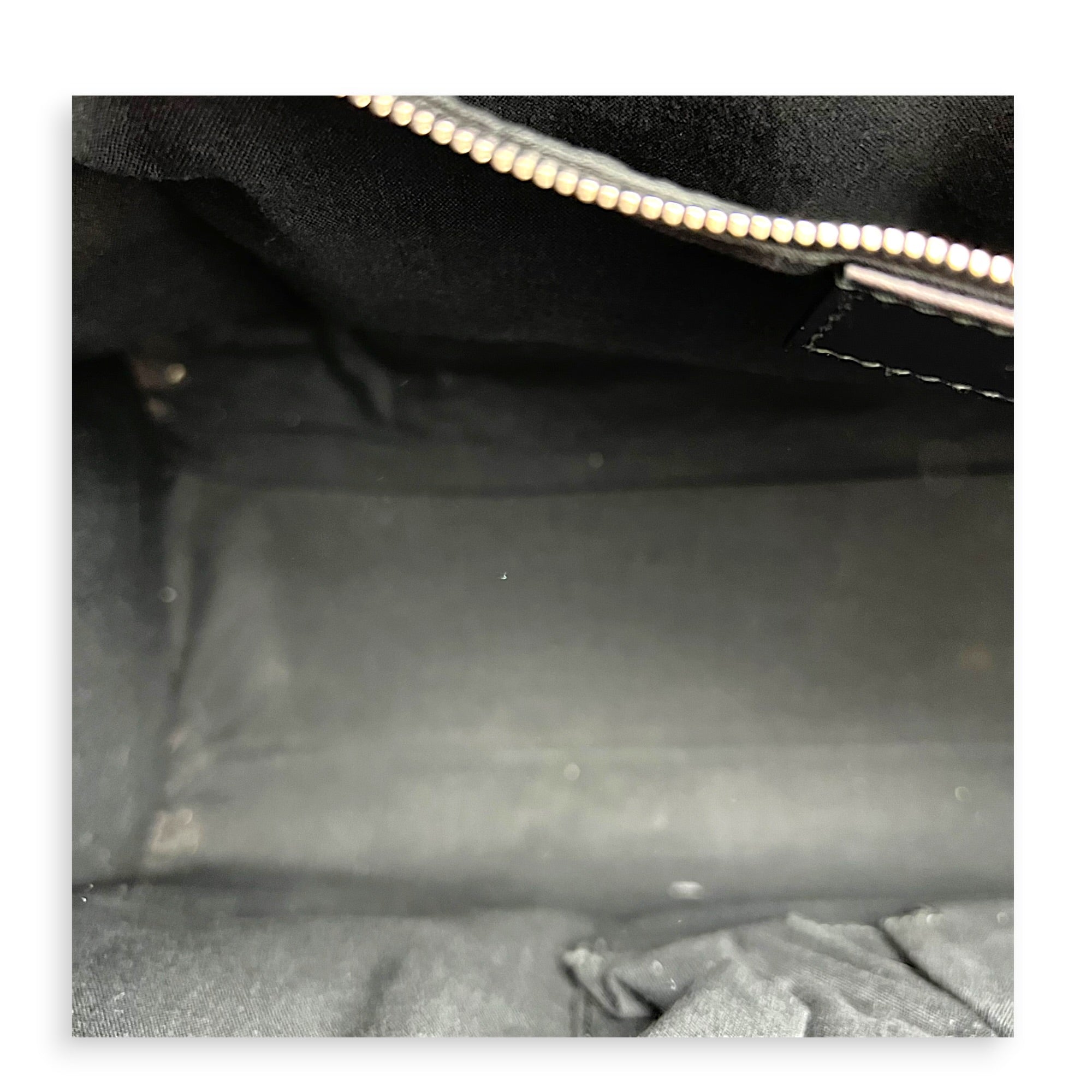 City Top Handle Bag Black in Calfskin, Silver hardware
