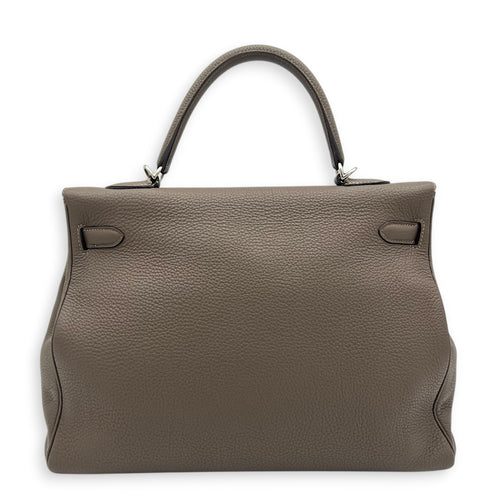 Kelly 35 Etain Top Handle Bag in Togo, Gold hardware