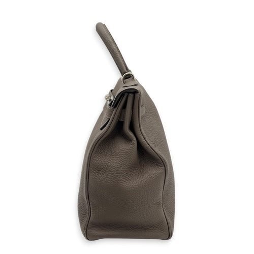 Kelly 35 Etain Top Handle Bag in Togo, Gold hardware