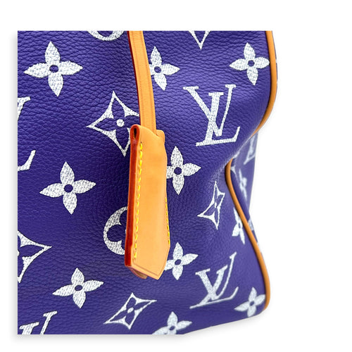 P9 Speedy Bandouliere 40 Purple Top Handle Bag in Taurillon Leather, Gold hardware
