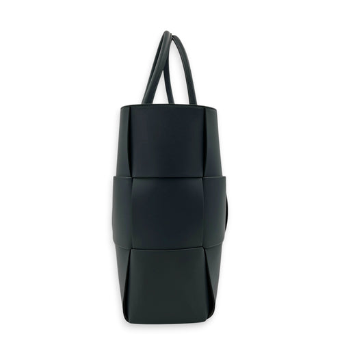 Arco Top Handle Bag Grey in Lambskin, Silver hardware