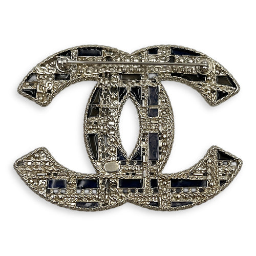 CC Brooch Silver in Metal