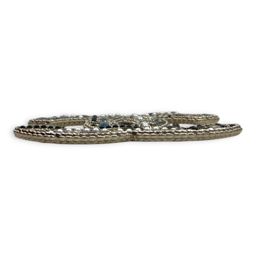 CC Brooch Silver in Metal
