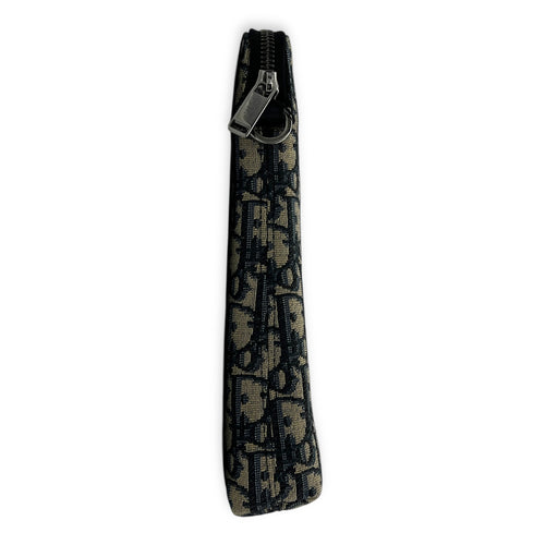 Oblique Pouch Blue in Jacquard, Silver hardware