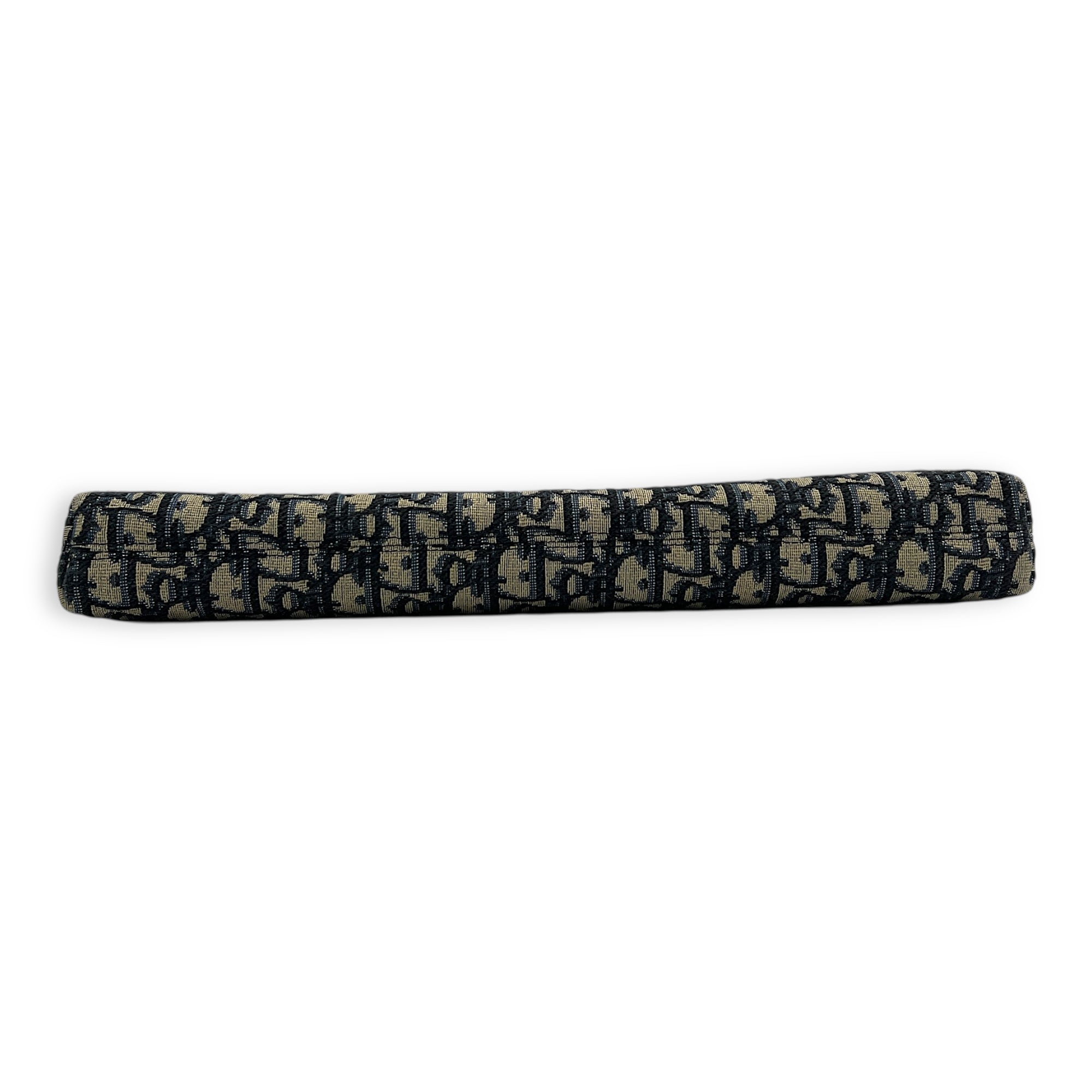 Oblique Pouch Blue in Jacquard, Silver hardware
