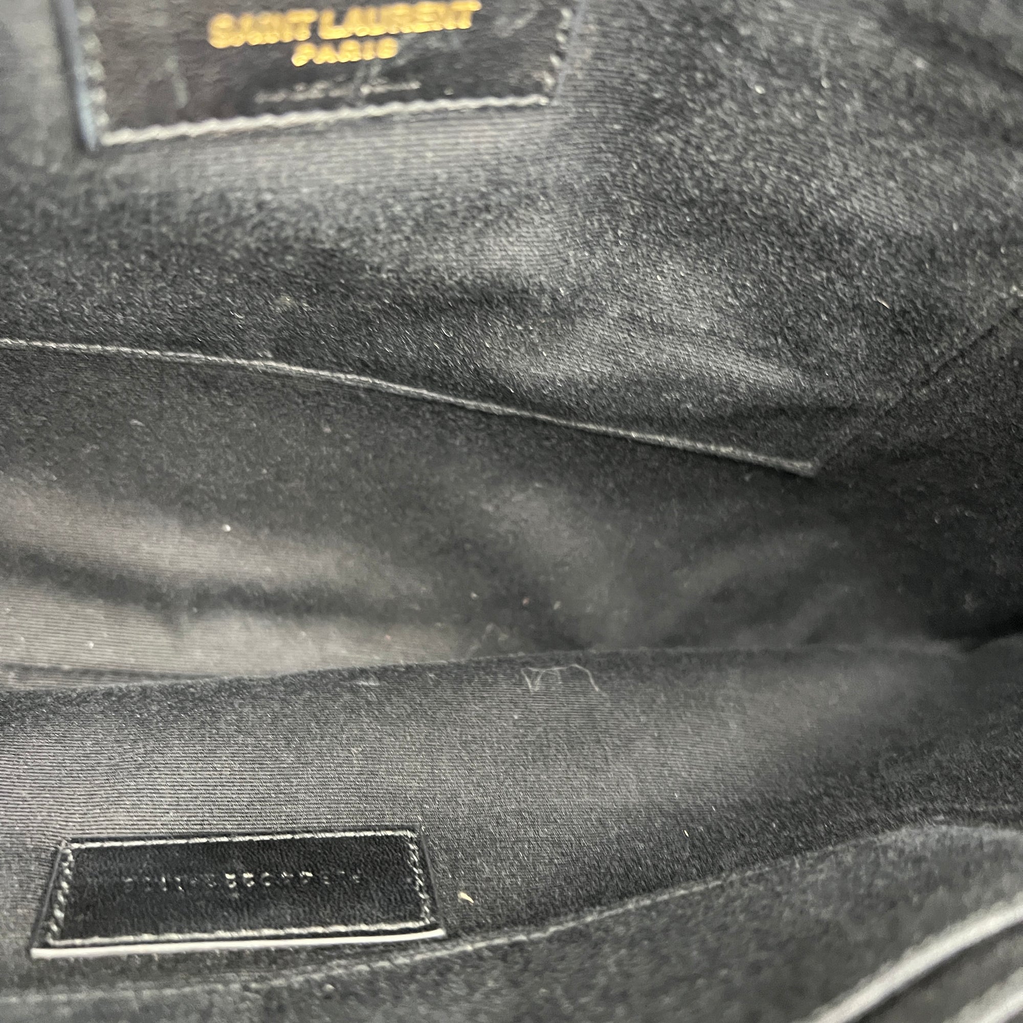 Cassandra Pouch Black in Calfskin, Gold hardware