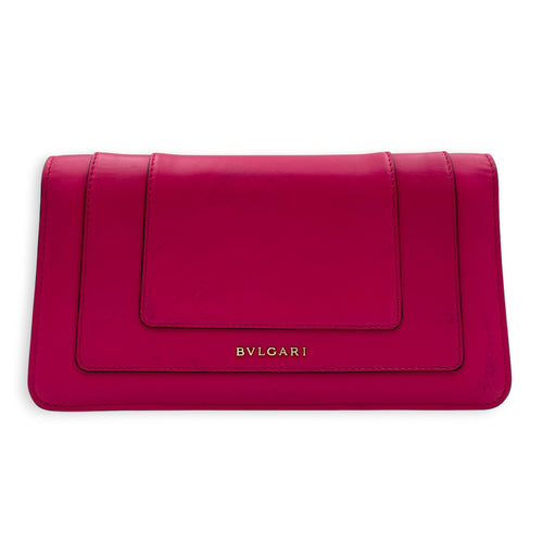 Serpenti Forever Pink Shoulder Bag in Calfskin, Gold hardware