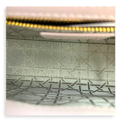 Lady Dior Mini Pink Top Handle Bag in Lambskin, Gold hardware