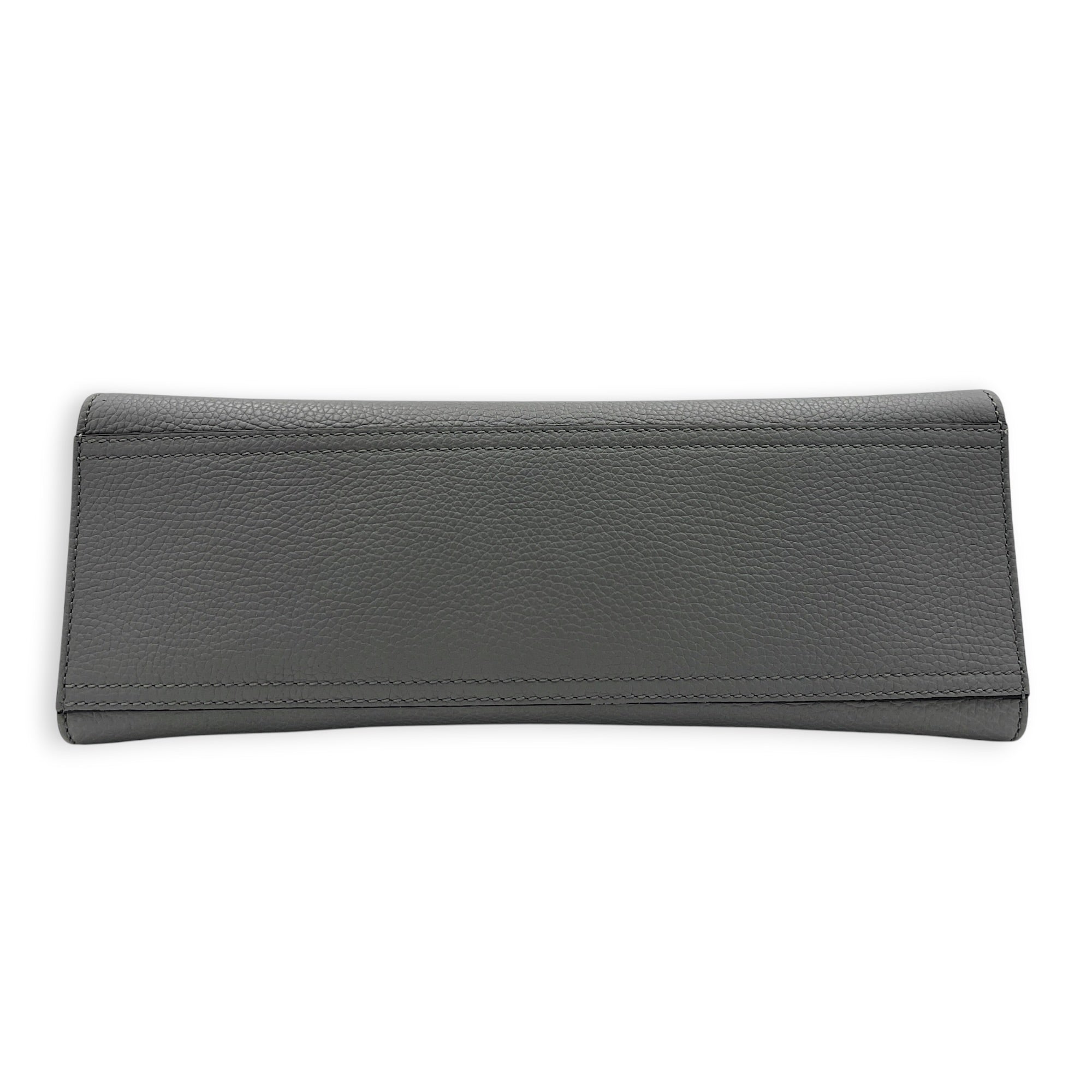 GG Marmont Grey Top Handle Bag in Calfskin, Gold hardware