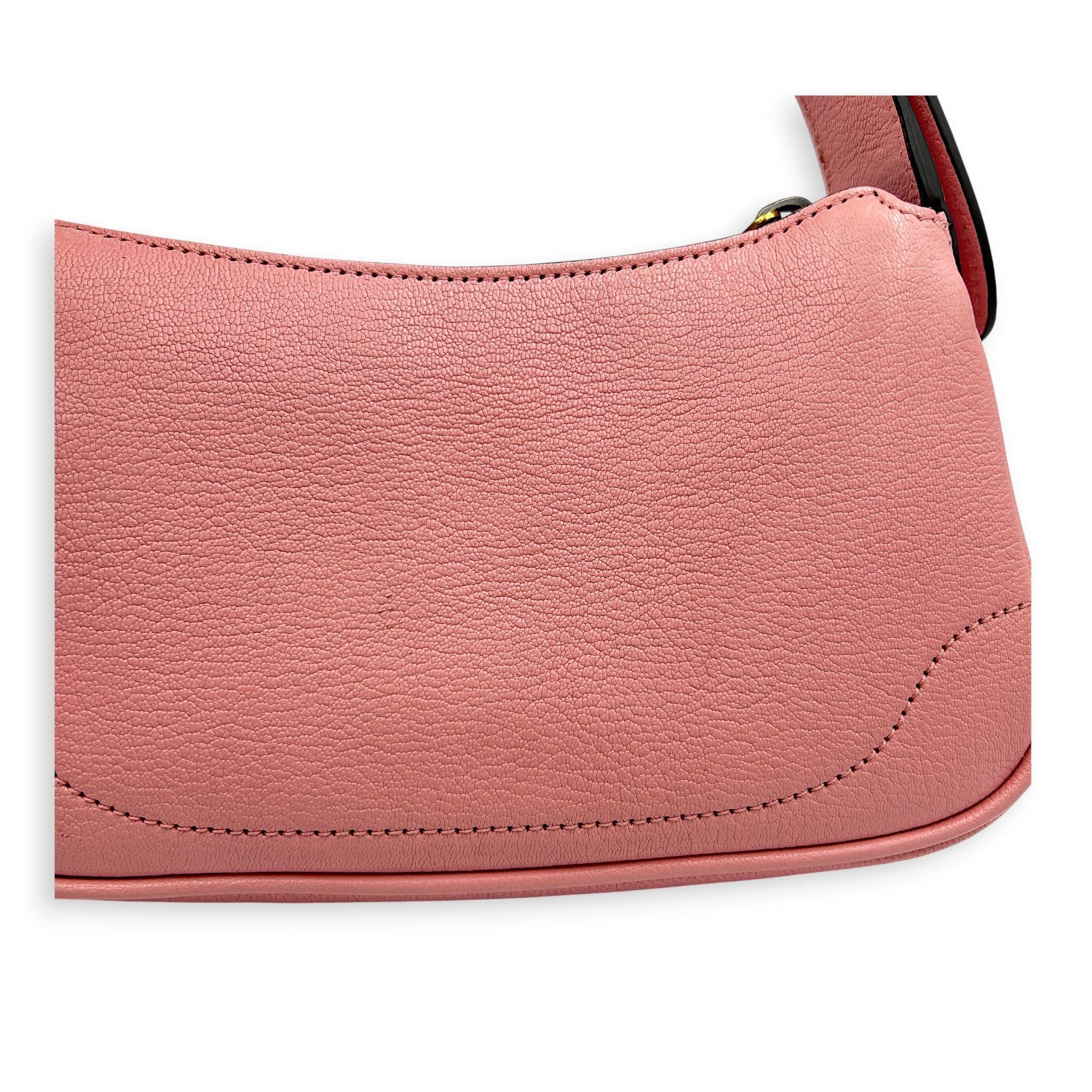 Aphrodite Mini Pink Shoulder Bag in Calfskin, Gold hardware