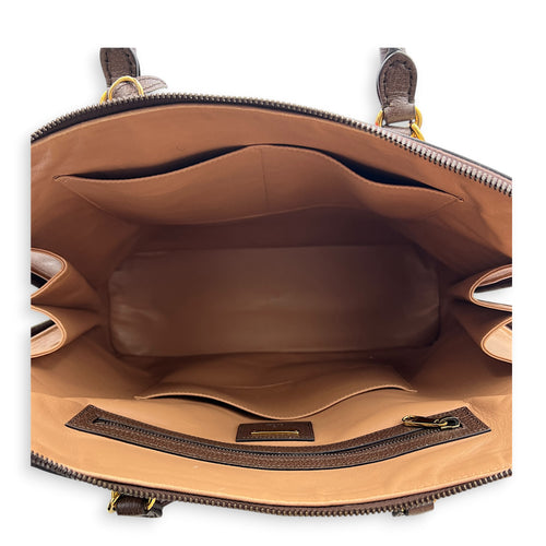 Horsebit 1955 Multi-colour Top Handle Bag in Canvas, Gold hardware