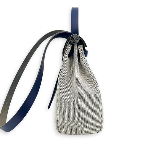 Herbag 31 Brides de Gala Top Handle Bag in Canvas, Palladium hardware