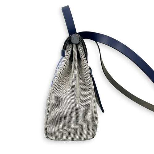 Herbag 31 Brides de Gala Top Handle Bag in Canvas, Palladium hardware