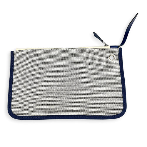 Herbag 31 Brides de Gala Top Handle Bag in Canvas, Palladium hardware