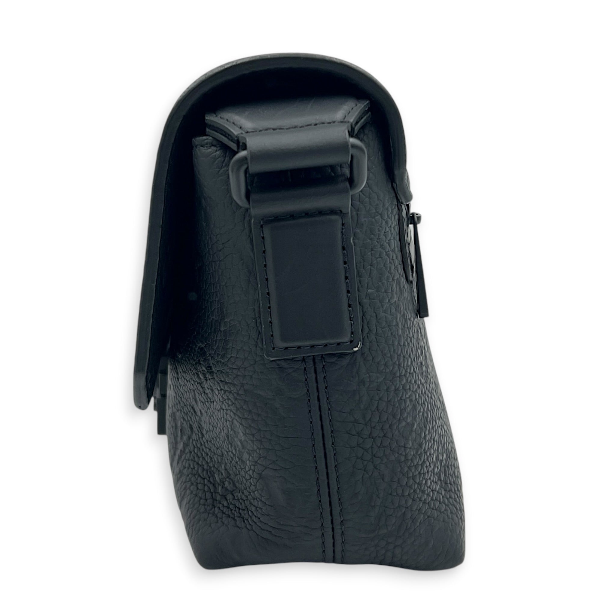 S-Cape Messenger Black in Taurillon Leather, Monochrome hardware