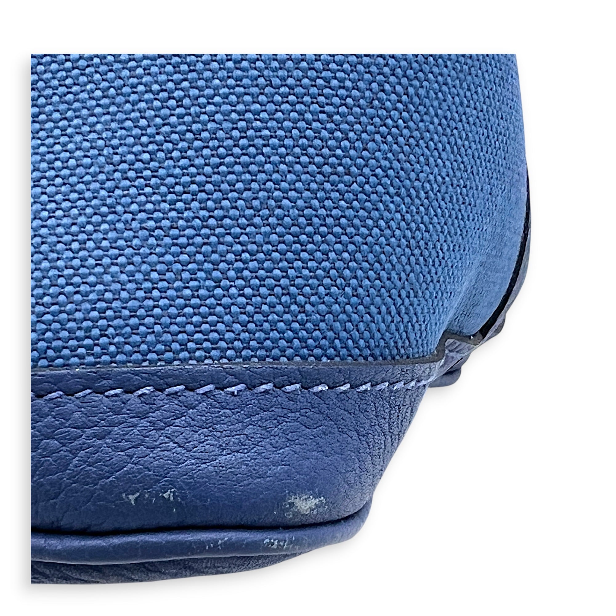 Garden Party 36 Blue Brighton Top Handle Bag in Canvas, Palladium hardware