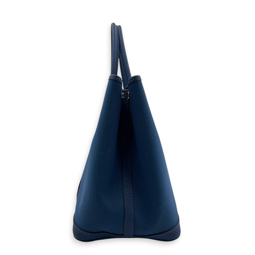 Garden Party 36 Blue Brighton Top Handle Bag in Canvas, Palladium hardware