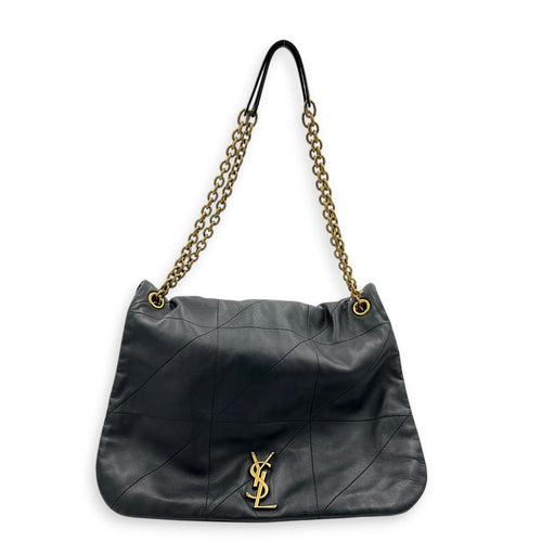 Jamie 4.3 Black Shoulder Bag in Lambskin, Gold hardware