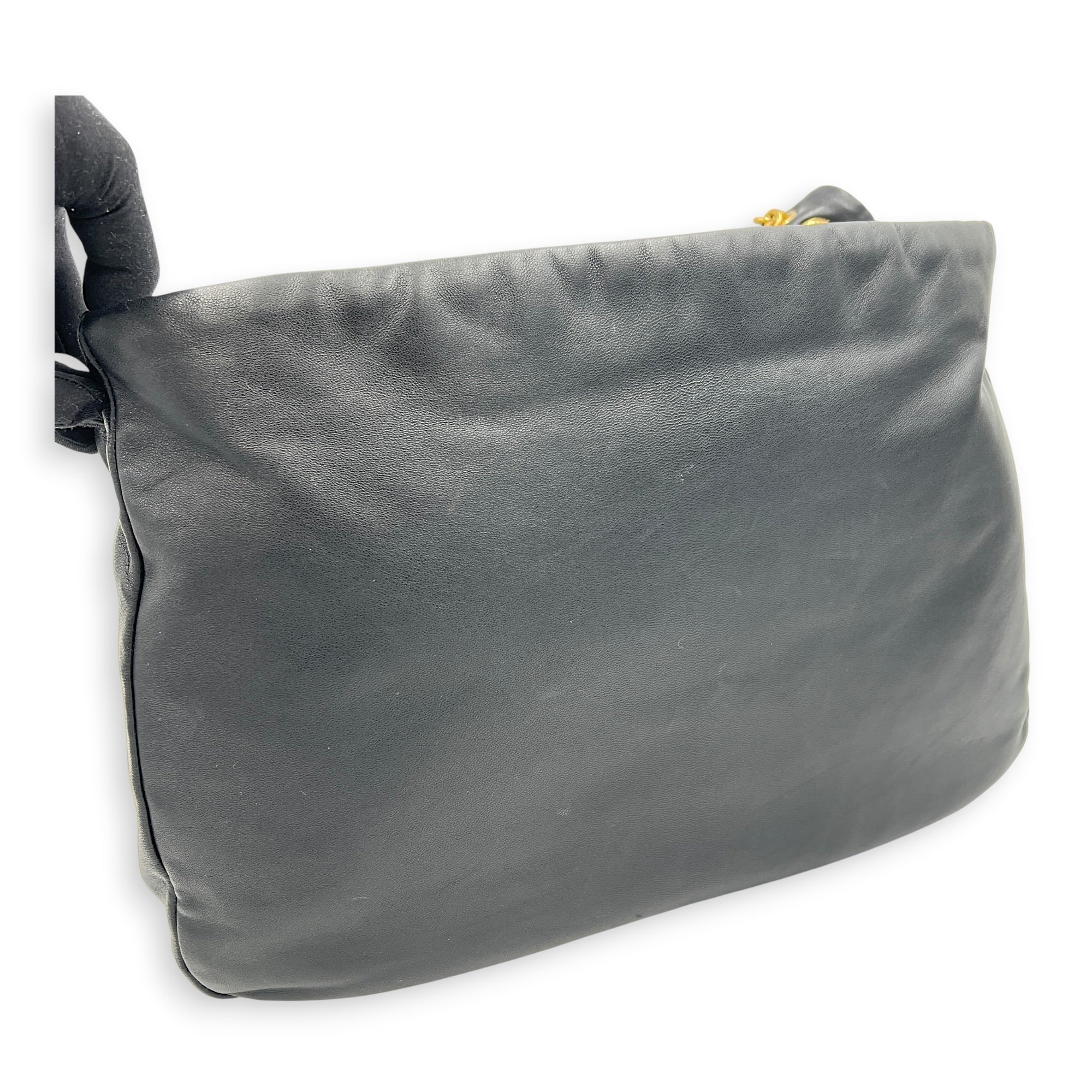Jamie 4.3 Black Shoulder Bag in Lambskin, Gold hardware