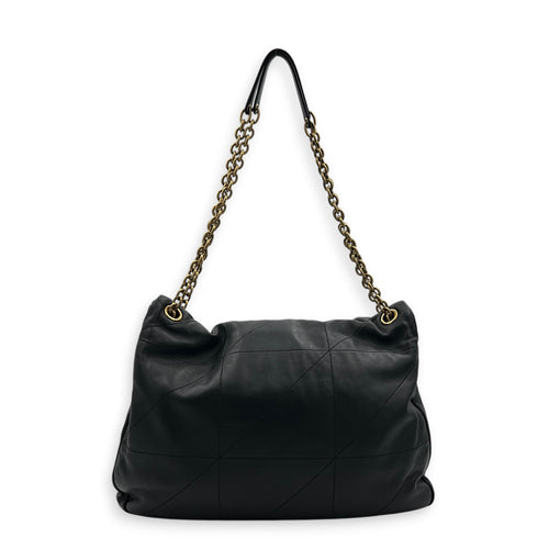 Jamie 4.3 Black Shoulder Bag in Lambskin, Gold hardware