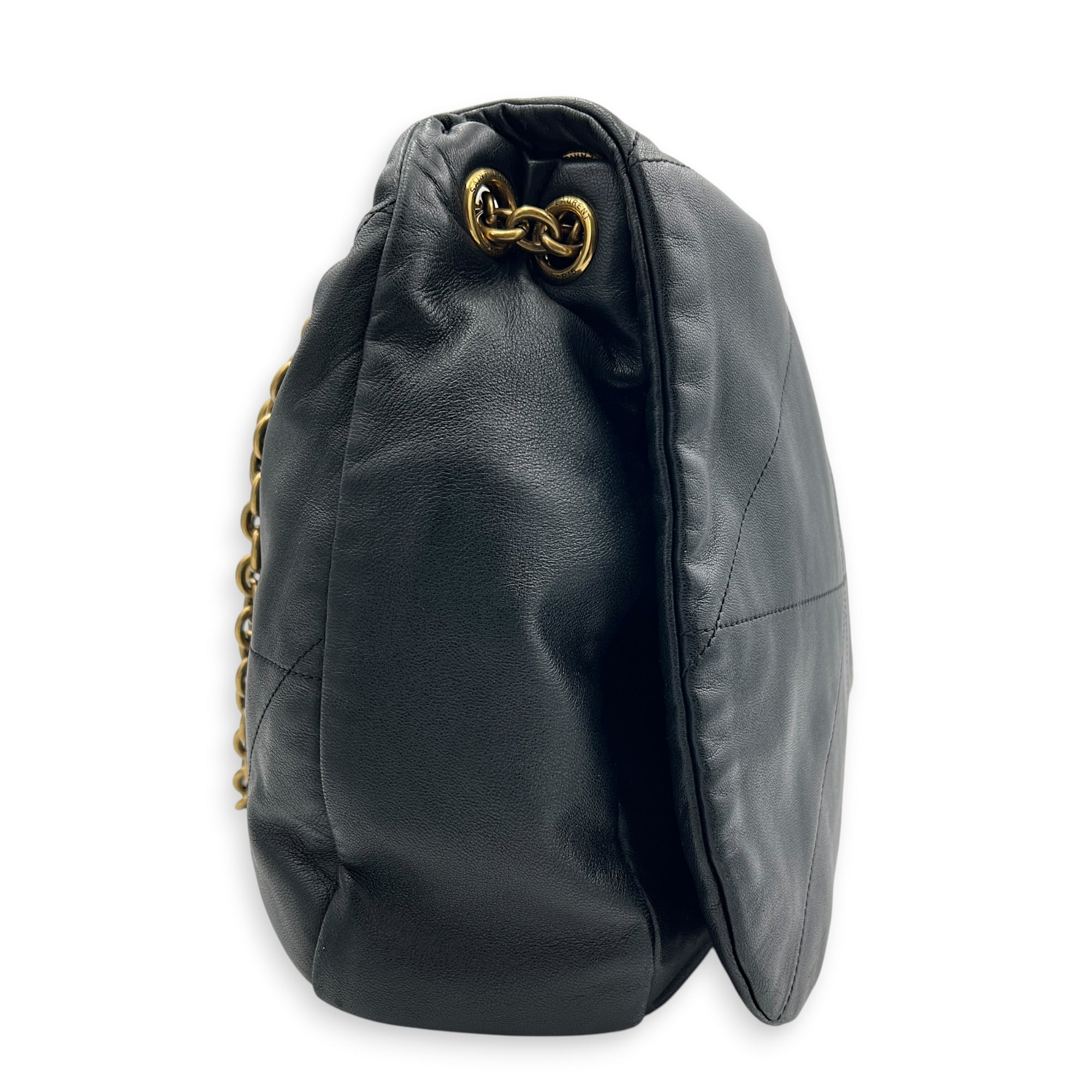 Jamie 4.3 Black Shoulder Bag in Lambskin, Gold hardware