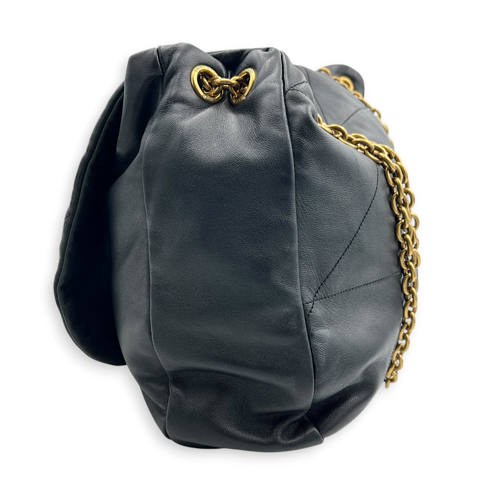 Jamie 4.3 Black Shoulder Bag in Lambskin, Gold hardware