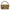 Baguette Mini Brown Crossbody Bag in Raffia, Gold hardware