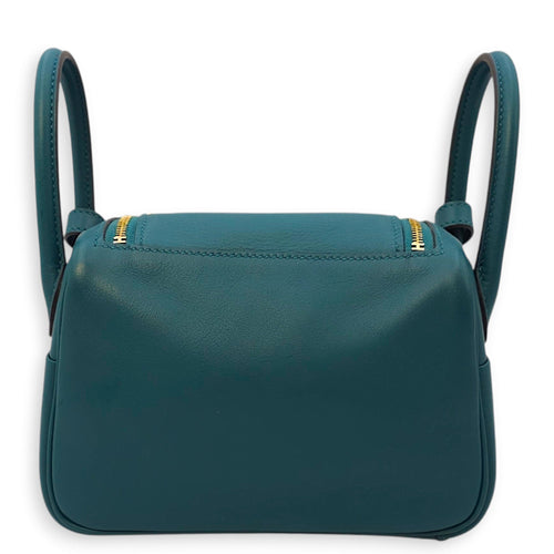 Lindy Mini Vert Bosphore in Swift Gold hardware